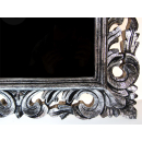 SEESTERN Wand Spiegel 60x80cm Holzrahmen in Metalloptik für Bad, Garderobe etc./1903