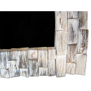 SEESTERN Wand Spiegel 60x80cm Holzrahmen in Teakholz für Bad, Garderobe etc./1904