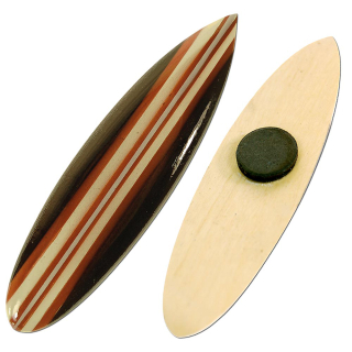 Kühlschrank Magnet Deko Holz Surfboard 12 cm Airbrush Surfen Wellenreiten /1953