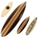 Kühlschrank Magnet Deko Holz Surfboard 12 cm...
