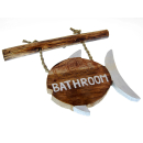 Dekorations Holz Schild Bad Bathroom Badezimmer...