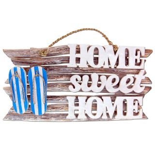 Dekorations Holz Wand Tr Schild Home sweet  Home 46 x 24 cm /1992