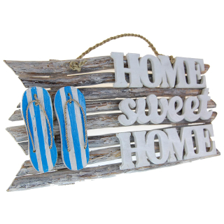 Dekorations Holz Wand Tr Schild Home sweet  Home 46 x 24 cm /1992