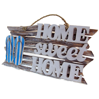 Dekorations Holz Wand Tr Schild Home sweet  Home 46 x 24 cm /1992