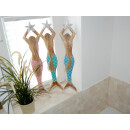 Dekoration Holz Wand Deko Meerjungfrau Mermaid 62 x 14 cm /1981_L rosa