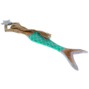 Dekoration Holz Wand Deko Meerjungfrau Mermaid 62 x 14 cm /1981_L türkis