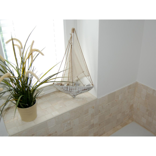 Dekoration Holz Wand Deko Seegelschiff Segelboot 46 X 28 Cm 1989 14