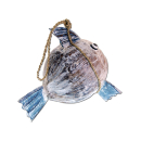Dekoration Holz Deko Fisch Kokosnuss Kugelfisch 30 x 30cm...