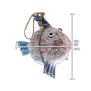 Seestern Sportswear Dekoration Holz Deko Fisch Kokosnuss Kugelfisch 30 x 30cm /1991