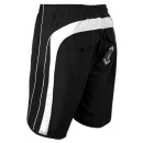 SEESTERN Herren Boardshorts Badeshorts mit Gummizug hinten& Eingrifftaschen XS-3XL /1744 Schwarz XS