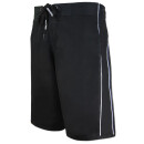 SEESTERN Herren Boardshorts Badeshorts mit Gummizug hinten& Eingrifftaschen XS-3XL /1744 Schwarz L