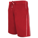 SEESTERN Herren Boardshorts Badeshorts mit Gummizug hinten& Eingrifftaschen XS-3XL /1744 Rot 2XL