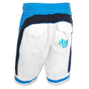 SEESTERN Herren Boardshorts Surfshorts Boardshort Badeshorts mit Gummizug hinten S-3XL mittellang 47-49cm /1944 Weiß L