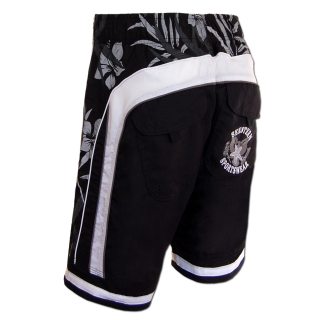 SEESTERN Herren Boardshorts Surfshorts Boardshort Badeshorts mit Gummizug hinten S-3XL mittellang 47-49cm /1943