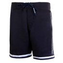 SEESTERN Herren Boardshorts Surfshorts Boardshort Badeshorts mit Gummizug hinten S-3XL mittellang 47-49cm /1943 Blau L
