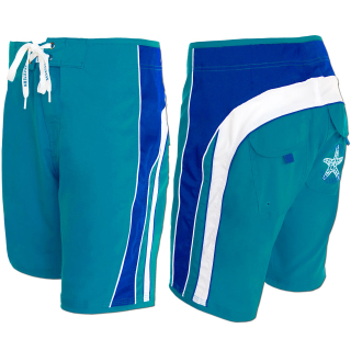 SEESTERN Herren Microstrech Boardshorts Surfshorts Boardshort Badehorts M- XL mittellang 47-49cm /1944 Blau L