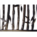 SEESTERN  Bambus Relief Wand Metal Deko Wandbild anthrazit Wandrelief 115 x 55cm /1685