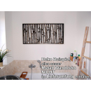 SEESTERN  Bambus Relief Wand Metal Deko Wandbild anthrazit Wandrelief 115 x 55cm /1685