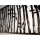 SEESTERN  Bambus Relief Wand Metal Deko Wandbild anthrazit Wandrelief 115 x 55cm /1685