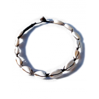 Seestern Halskette Modeschmuck aus Kaurimuscheln & geflochtenem Halsband/102 Diverse_ 5 Stueck