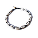 Seestern Halskette Modeschmuck aus Kaurimuscheln & geflochtenem Halsband/102 Diverse_ 5 Stueck
