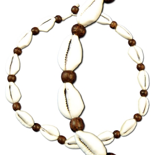 Seestern Halskette Modeschmuck aus Kauri Muscheln & Kokosperlen /103