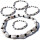Seestern Halskette Modeschmuck aus Kauri Muscheln & Kokosperlen /103 Braun_ 5 Stueck