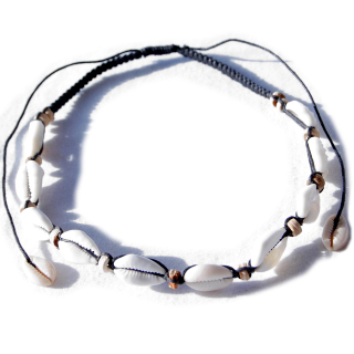 Seestern Halskette Modeschmuck aus Kauri Muscheln & Kokosperlen /104