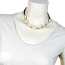 Seestern Halskette Modeschmuck aus Kauri Muscheln & Holzperlen /105 Braun_ 5 Stueck