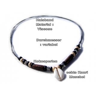Seestern Halskette Modeschmuck aus Kauri Muscheln & Kokosperlen /108