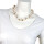Seestern Halskette Modeschmuck aus Kauri Muscheln & Nylonperlen/112 Braun_ 1 Stueck