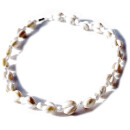 Seestern Halskette Modeschmuck aus Kauri Muscheln & Muschelperlen /117 Weiss_ 1 Stueck