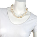 Seestern Halskette Modeschmuck aus Kauri Muscheln & Muschelperlen /117 Weiss_ 1 Stueck