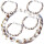 Seestern Halskette Modeschmuck aus Kauri Muscheln & Muschelperlen /117 Weiss_ 5 Stueck