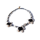 Seestern Halskette Modeschmuck aus Kauri Muscheln & geflochtenem Halsband/120