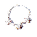 Seestern Halskette Modeschmuck aus Kauri Muscheln & geflochtenem Halsband/120 Diverse_ 5 Stueck