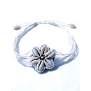 Seestern Halskette Modeschmuck aus Kauri Muscheln & geflochtenem Halsband/122 Diverse_ 5 Stueck