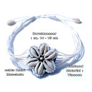 Seestern Halskette Modeschmuck aus Kauri Muscheln & geflochtenem Halsband/122 Diverse_ 5 Stueck