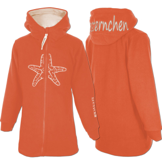 SEESTERN CHEN Kinder Kapuzen Fleecejacke Fleecemantel Fleece Sweatjacke 116-164