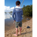 SEESTERN Jungen Kapuzen Sweat Jacke Kapuzen Pullover Hoody Sweater 92-152 /1903_bl_wt Blau melange 146 - 152