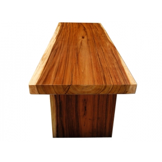 Massivholz Esstisch aus Suar Holz sauber rechteckig geschnitten 200x80 cm 142 Kg