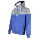 SEESTERN Herren Kapuzen Sweatshirt Pullover m.Knopfleiste Jumper Sweater GrS-XXL /1641 Blau XL
