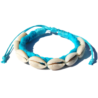 Bracciale Surfer In Conchiglie Kauri - SEESTERN - Fatto A Mano A Bali, Regolabile