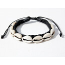 SEESTERN Kauri Muschel Armband / Armbänder Surfer Shell Bracelet/ /2001 Schwarz_3 Stueck