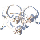 SEESTERN Kauri Muschel Armband / Armbänder Surfer Shell Bracelet /2004 Weiß_3 Stueck