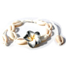 SEESTERN Kauri Muschel Armband / Armbänder Surfer Shell Bracelet /2005 Weiß_3 Stueck