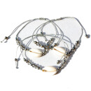 SEESTERN Kauri Muschel Armband / Armbänder Surfer Shell Bracelet /2012 Grau_3 Stueck