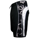 SEESTERN Herren Boardshorts Surfshorts Boardshort Surf Shorts Badeshorts XS-3XL mittellang 47-49cm /2043 Schwarz L