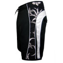 SEESTERN Herren Boardshorts Surfshorts Boardshort Surf Shorts Badeshorts XS-3XL mittellang 47-49cm /2043 Schwarz 2XL