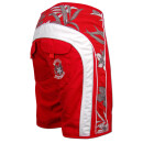 SEESTERN Herren Boardshorts Surfshorts Boardshort Surf Shorts Badeshorts XS-3XL mittellang 47-49cm /2043 Rot 2XL